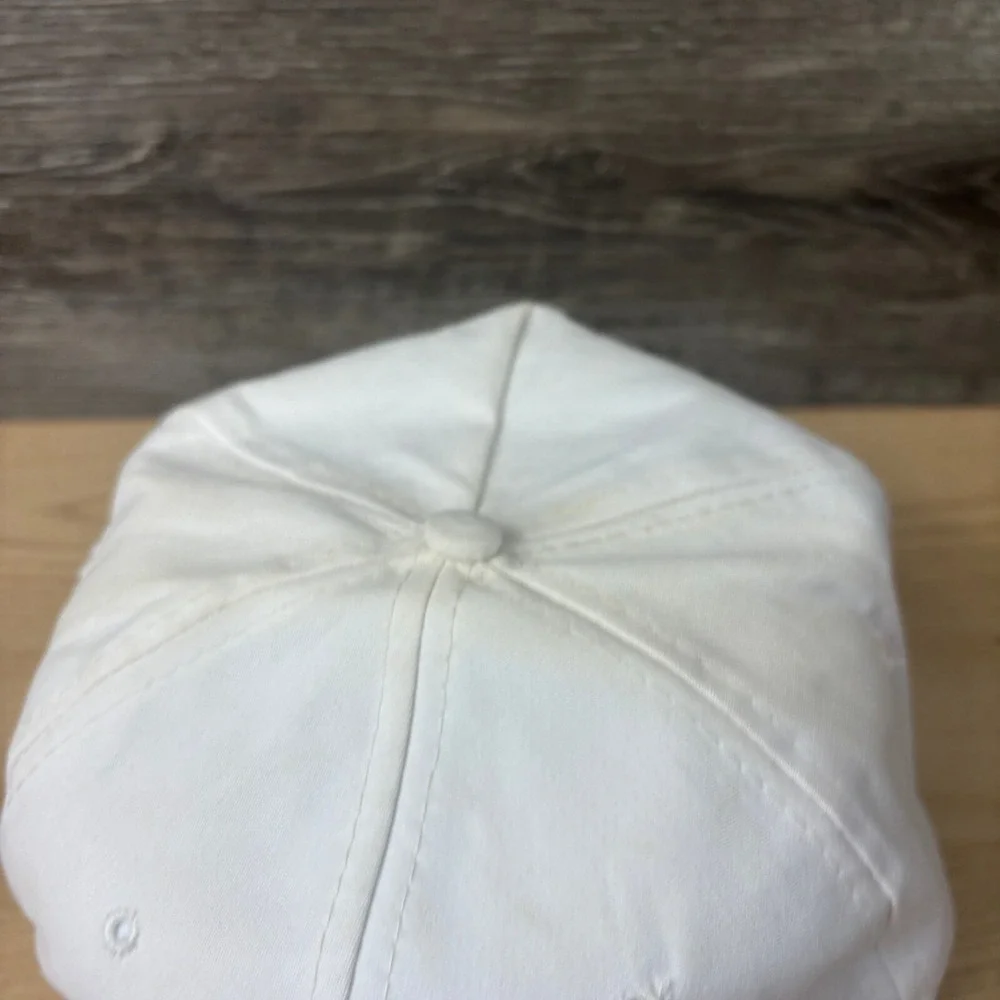 Vintage Union Planters Bank Hat‎ Cap Strap Back White Rope Trucker 90s